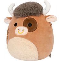 Squishmallows Hnedý strakatý býk Shep 30 cm 2
