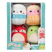 Squishmallows Micromallows 4Pack Líška, Korytnačka, Mliečko, Torta 6