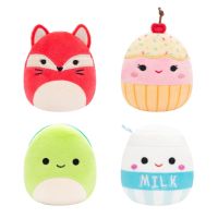 Squishmallows Micromallows 4Pack Líška, Korytnačka, Mliečko, Torta