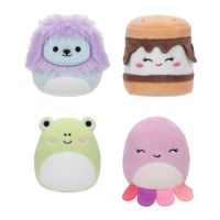 Squishmallows Micromallows 4Pack Žaba, Chobotnica, Lev, S'more