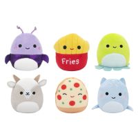 Squishmallows Micromallows 6Pack Lochneska, Chobotnica, Hranolky, Pizza, Kozel, Chrobák