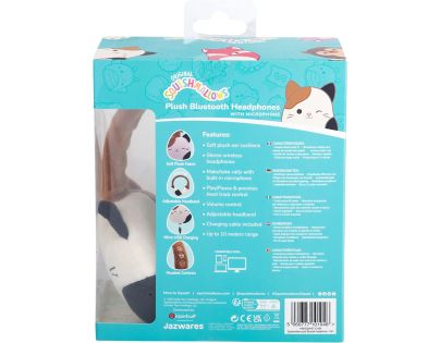 Squishmallows Plush Bluetooth Headphones - Cam