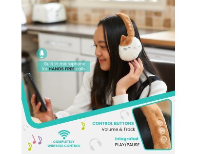 Squishmallows Plush Bluetooth Headphones - Cam