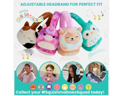 Squishmallows Plush Bluetooth Headphones - Cam