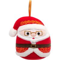 Squishmallows Vianočná ozdoba Santa s okuliarmi Nick 10 cm