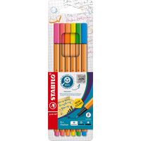 Jemný liner STABILO point 88 6 ks neon sada