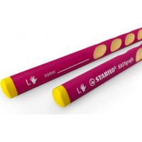 Ergonomická grafitová ceruzka pre ľavákov STABILO EASYgraph ružová 2 ks HB 2