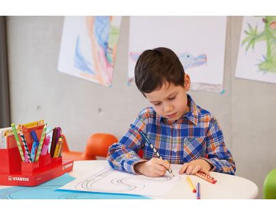 Ergonomická grafitová ceruzka pre pravákov STABILO EASYgraph petrolejová 2 ks HB