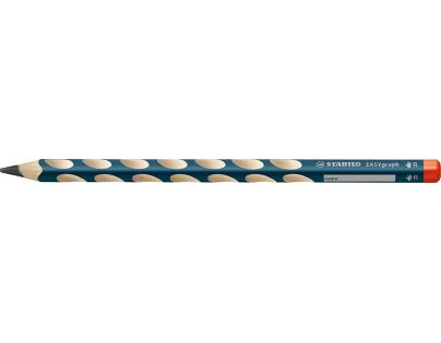 Ergonomická grafitová ceruzka pre pravákov STABILO EASYgraph petrolejová 2 ks HB