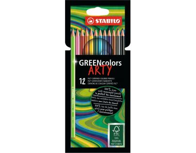 Ekologická farebička STABILO GREENcolors ARTY 12 ks balenie
