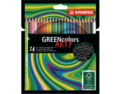Ekologická farbička STABILO GREENcolors ARTY 24 ks sada