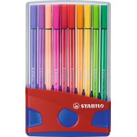 Prémiová vláknová fixka STABILO Pen 68 ColorParade 20 ks deskset