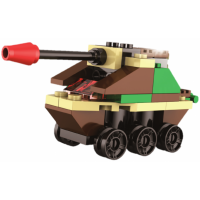 Epee Stavebnica Armáda s LED kockou 2v1 Tank 2
