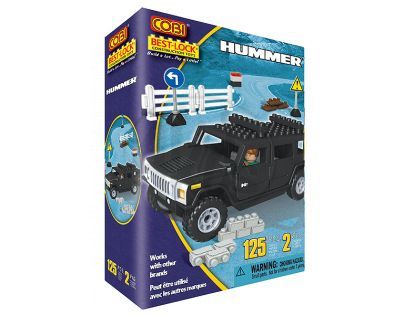 Stavebnice auto HUMMER ČERNÝ 125ks Cobi