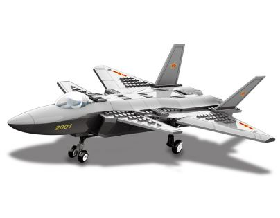 Stavebnice J20 Heavy Stealth Fighter 296 dílků (Dr.Luck JX003)