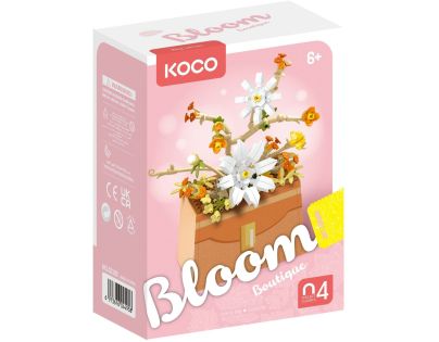 Stavebnica mini Kvetina v kabelke plast 232ks v krabičke 11x15x6cm