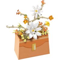 Stavebnica mini Kvetina v kabelke plast 232ks v krabičke 11x15x6cm 2