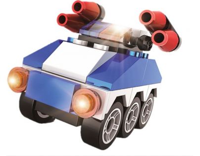 Epee Stavebnica Polícia s LED kockou 2v1 Armored Car