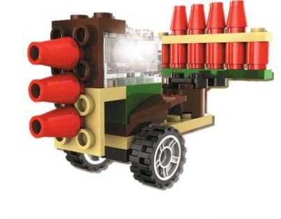 Eppe Stavebnica Polícia s LED kockou 2v1 Missile