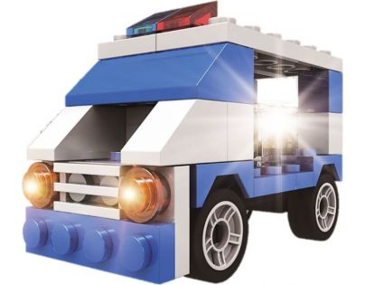 Epee Stavebnica Polícia s LED kockou 2v1 Patrol Car
