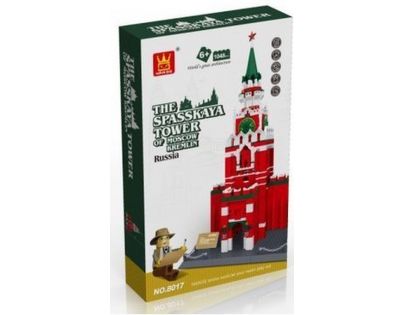 Stavebnice Spasskaya věž Kreml 1048 dílků (WANGE 8017)