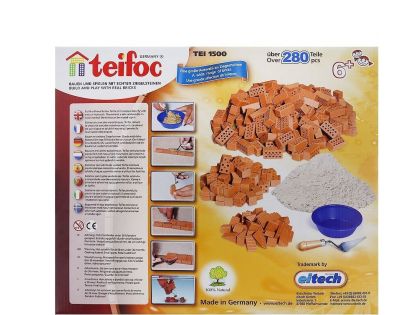 Teifoc Stavebnica Veľká sada tehličiek a malta