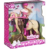 Simba Steffi Love Panenka s koněm s hnědou hřívou 3