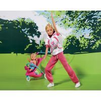 Simba S 5733076 - Panenka Steffi Sporty mummy s Evičkou 2