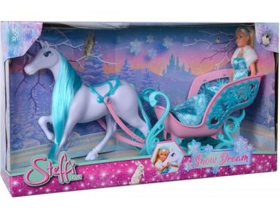Steffi Love Bábika Steffi s koňom Snow Dream