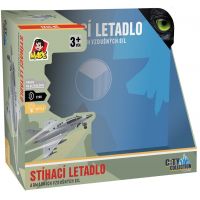 Made Stíhacie lietadlo na zotrvačník na batérie so svetlom a zvukom 6