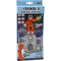 Stikbot action pack figúrka s doplnkami oranžový s helmou 2