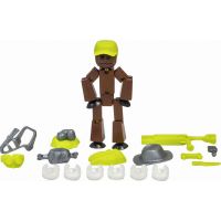 Stikbot action pack figurka s doplňky hnědý s kšiltovkou Stikbot action pack figurka s doplňky hnědý s kšiltovkou