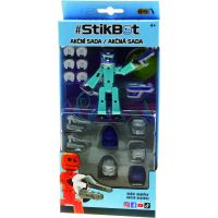 Stikbot action pack figúrka s doplnkami tyrkysový s helmou 3