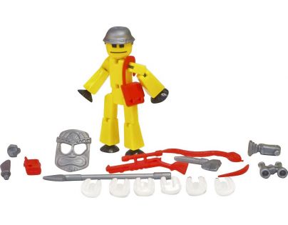 Stikbot action pack figúrka s doplnkami žltý s helmou