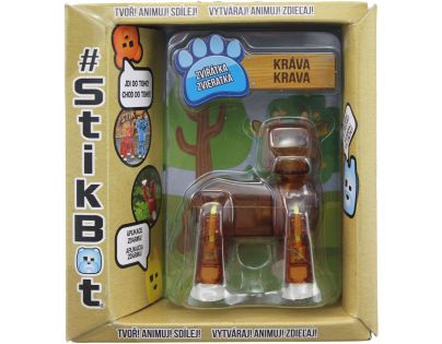 Stikbot Zvieratko Stikkráva hnedá