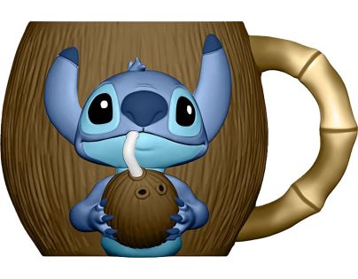 Stor Stitch 3D hrnček kokos