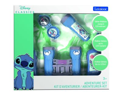 Lexibook Stitch Set vysielačky, ďalekohľad, baterka, kompas