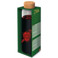 Stor Zelda Fľaša sklenená s návlekom 585 ml