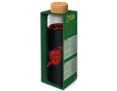 Stor Zelda Fľaša sklenená s návlekom 585 ml
