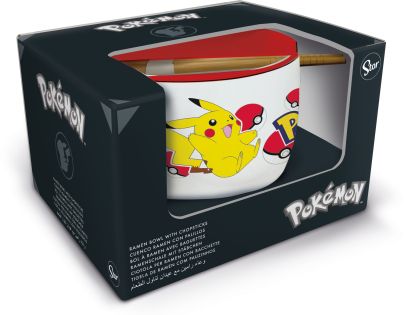 STOR Pokémon ramien miska a paličky, darčekový set