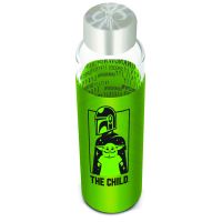 Stor S.L. Sklenená fľaša s návlekom 585 ml, Mandalorian 2