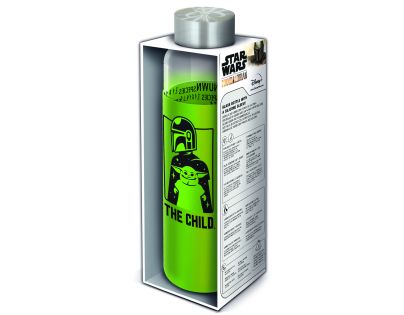 Stor S.L. Sklenená fľaša s návlekom 585 ml, Mandalorian