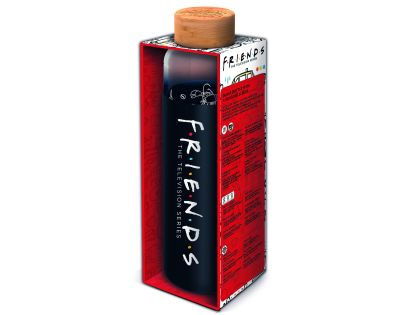 Stor S.L. Sklenená fľaša s návlekom 585 ml, Priatelia