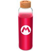 Stor Super Mario Sklenená fľaša s návlekom 585 ml