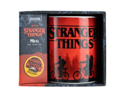Stranger Things XL hrnček so samolepkou