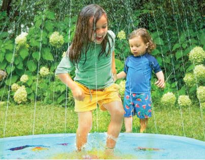 Striekacia hracia podložka Splish 'n' Splash