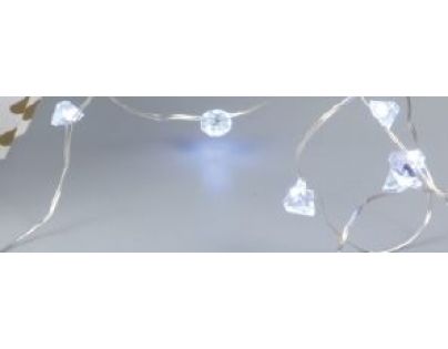 Struna svietiace 20 LED diamant