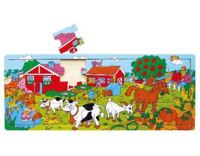 Studo Wood Puzzle doskové Farma 21 dielikov