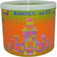 HM STUDIO Dřevěné kostky 60 ks 2