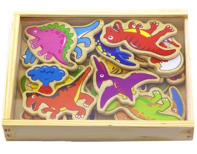 HM Studio Studo Wood Magnetky dinosaurus 20 ks